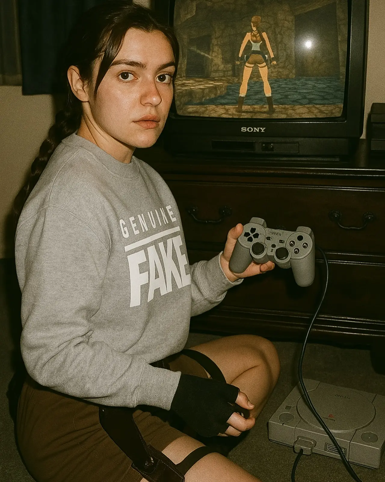 Genuine Fake crewneck lookbook